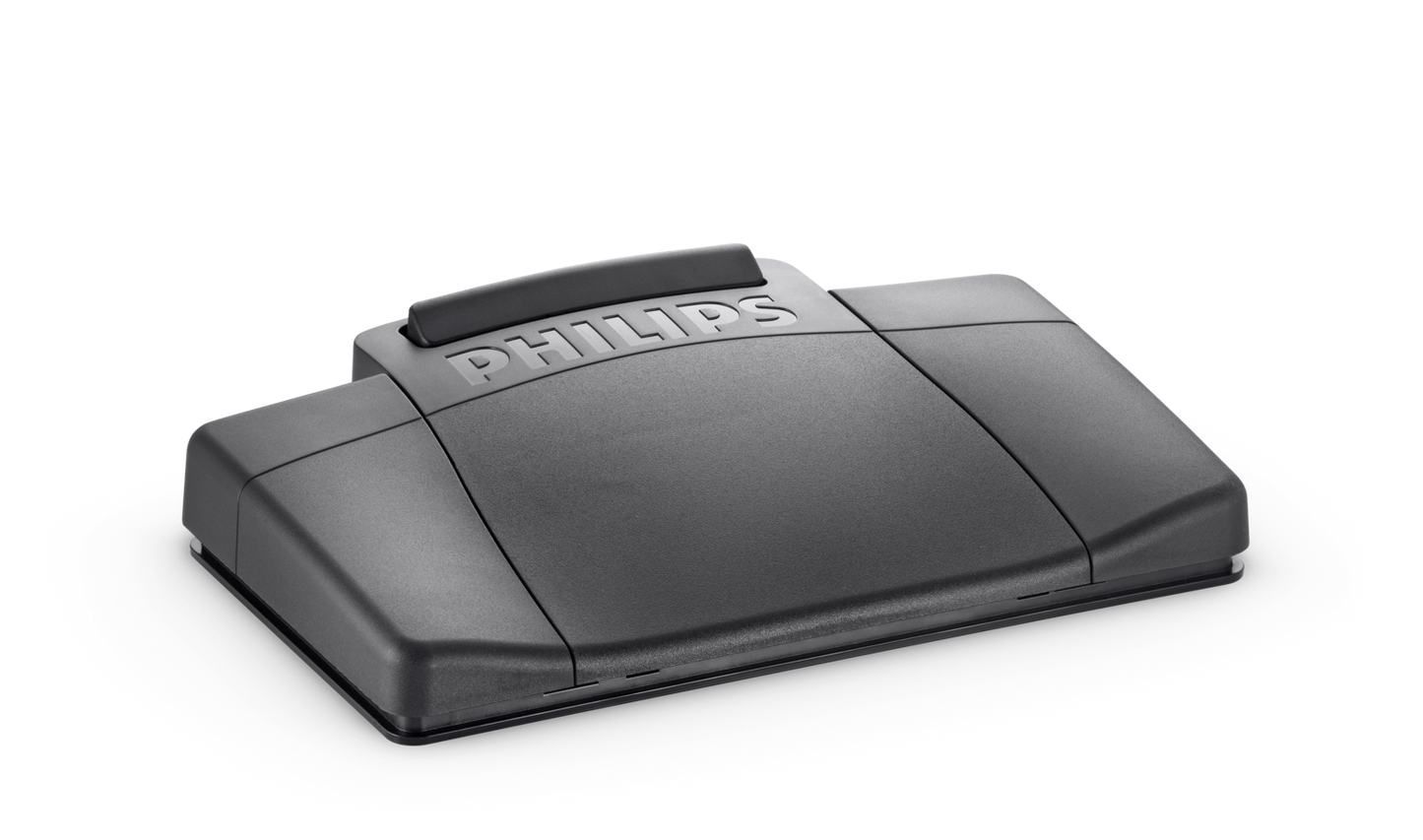 Philips Fußschalter LFH 2210 für alle Bürodiktier- und Wiedergabe- Geräte der Serie 700